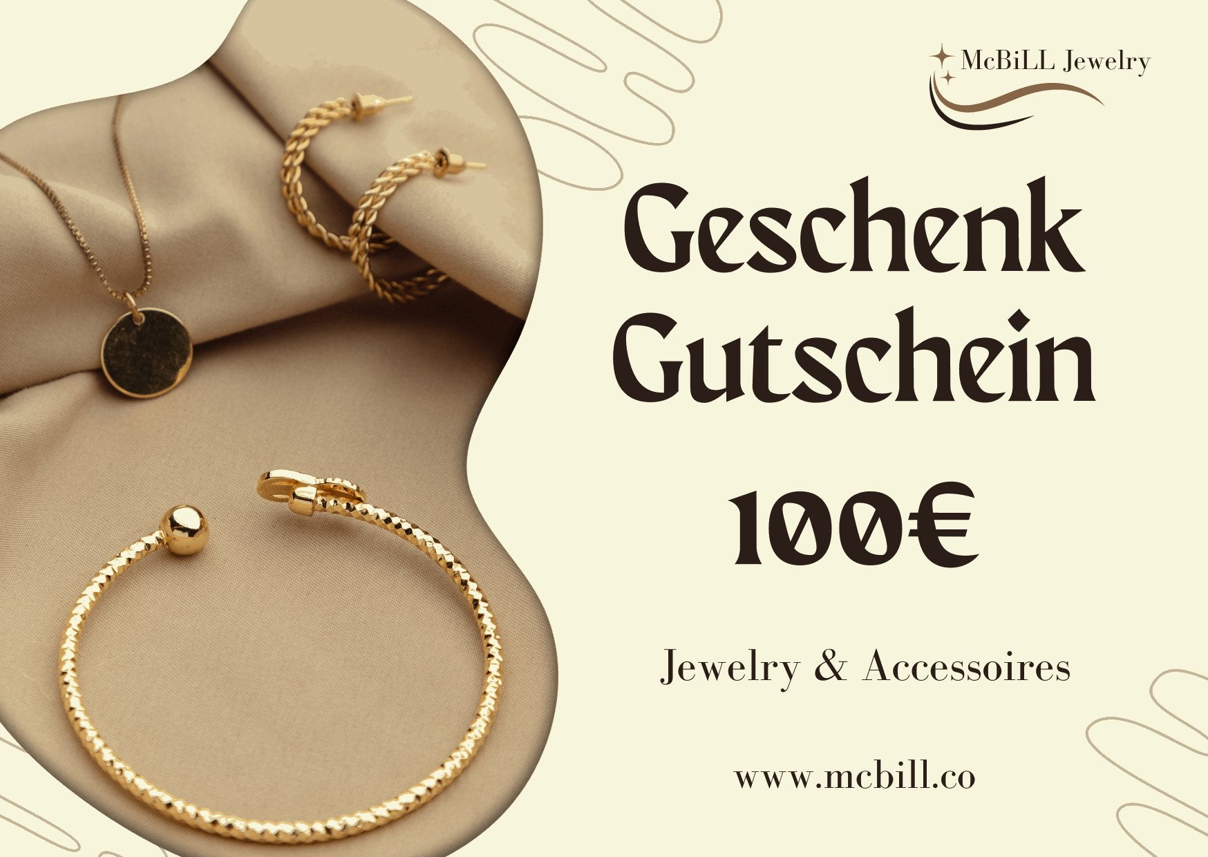 100€ Geschenk - Gutschein - McBiLL Jewelry - Gutschein