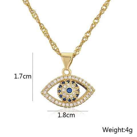 Auge Halskette Gold | 18 K vergoldet - McBiLL Jewelry - Halskette