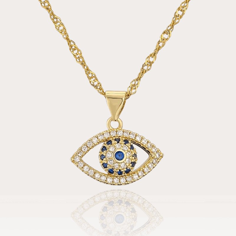 Auge Halskette Gold | 18 K vergoldet - McBiLL Jewelry - Halskette