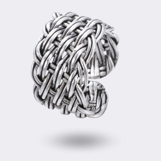 Damen Silber 925 Sterlingsilber - Überzug verdreht - McBiLL Jewelry - Ring