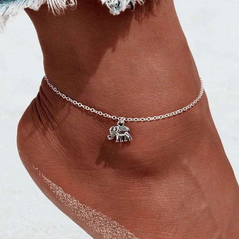 Elefant Fußkettchen für Damen Strand Urlaub Fußkette - McBiLL Jewelry - Fußkette