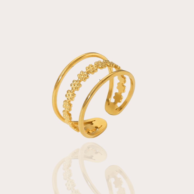 Gold Ring Damen | vergoldeter Edelstahl - McBiLL Jewelry - Ring