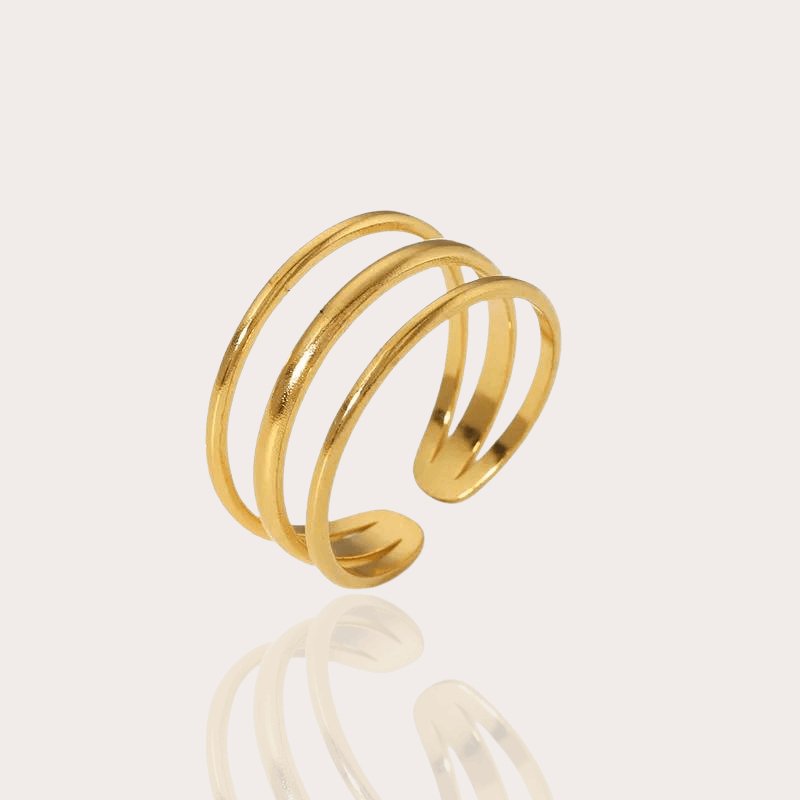 Gold Ring Damen | vergoldeter Edelstahl - McBiLL Jewelry - Ring