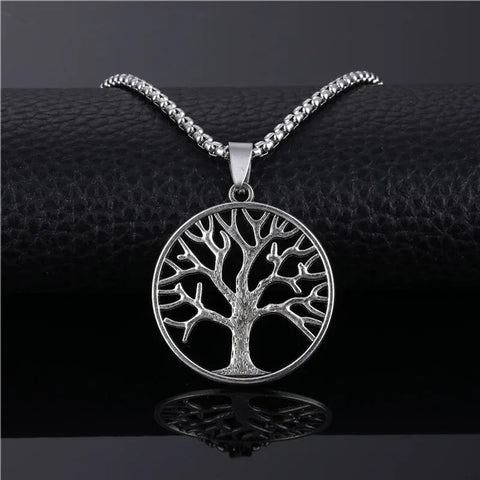 Halskette Baum des Labens Silber Titan Stahl - McBiLL Jewelry - Halskette