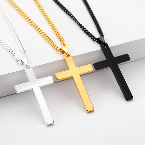 Kreuz Halskette Unisex Edelstahl | Kreuz Kette - McBiLL Jewelry - Halskette