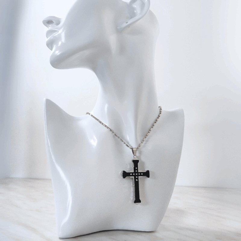 Kreuz Halskette Unisex mit Edelsteine - McBiLL Jewelry - Halskette