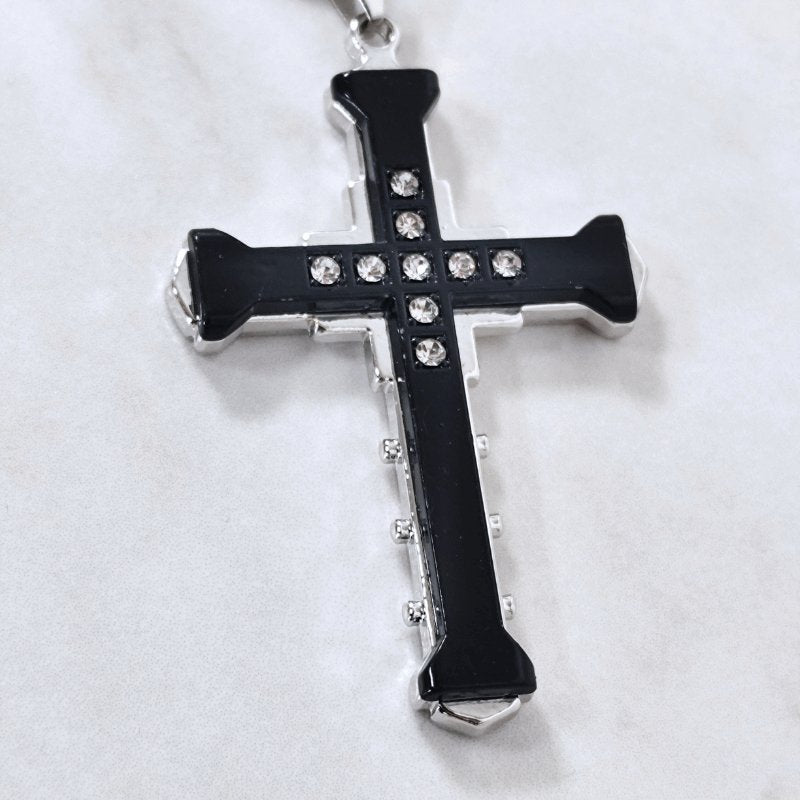 Kreuz Halskette Unisex mit Edelsteine - McBiLL Jewelry - Halskette