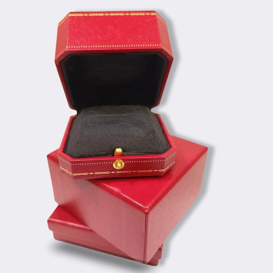 Leder Ringbox Ringschachtel in Rot - McBiLL Jewelry - Schmuckkästchen