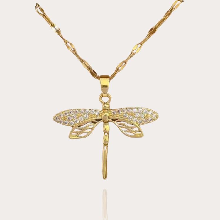 Libelle Halskette Gold | Edelstahl - McBiLL Jewelry - Halskette