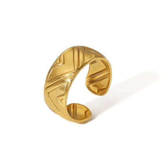 Offener Ring Damen Edelstahl in Gold - McBiLL Jewelry - Ring