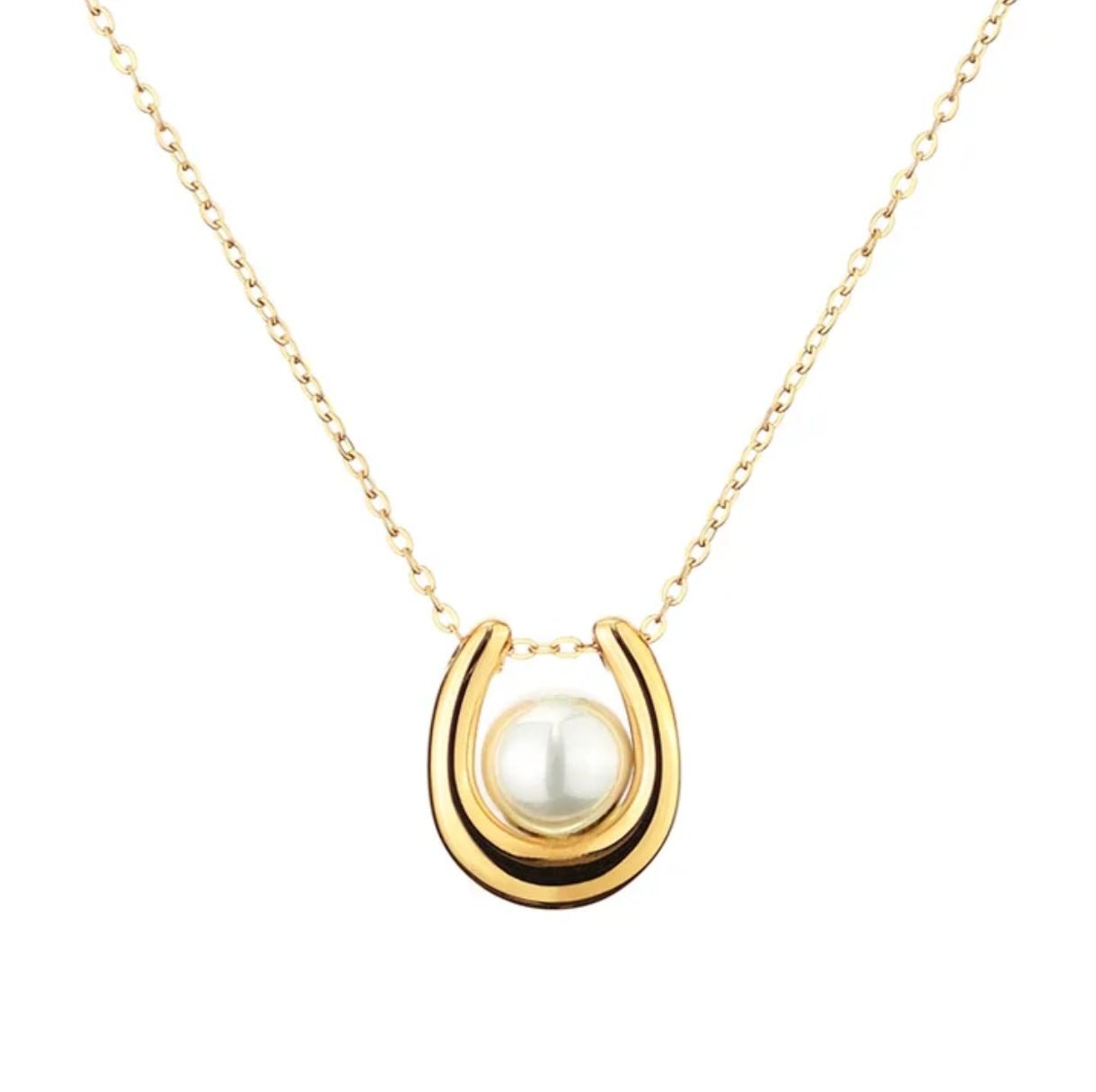 Perle Halskette Goldene Kette - McBiLL Jewelry - Halskette