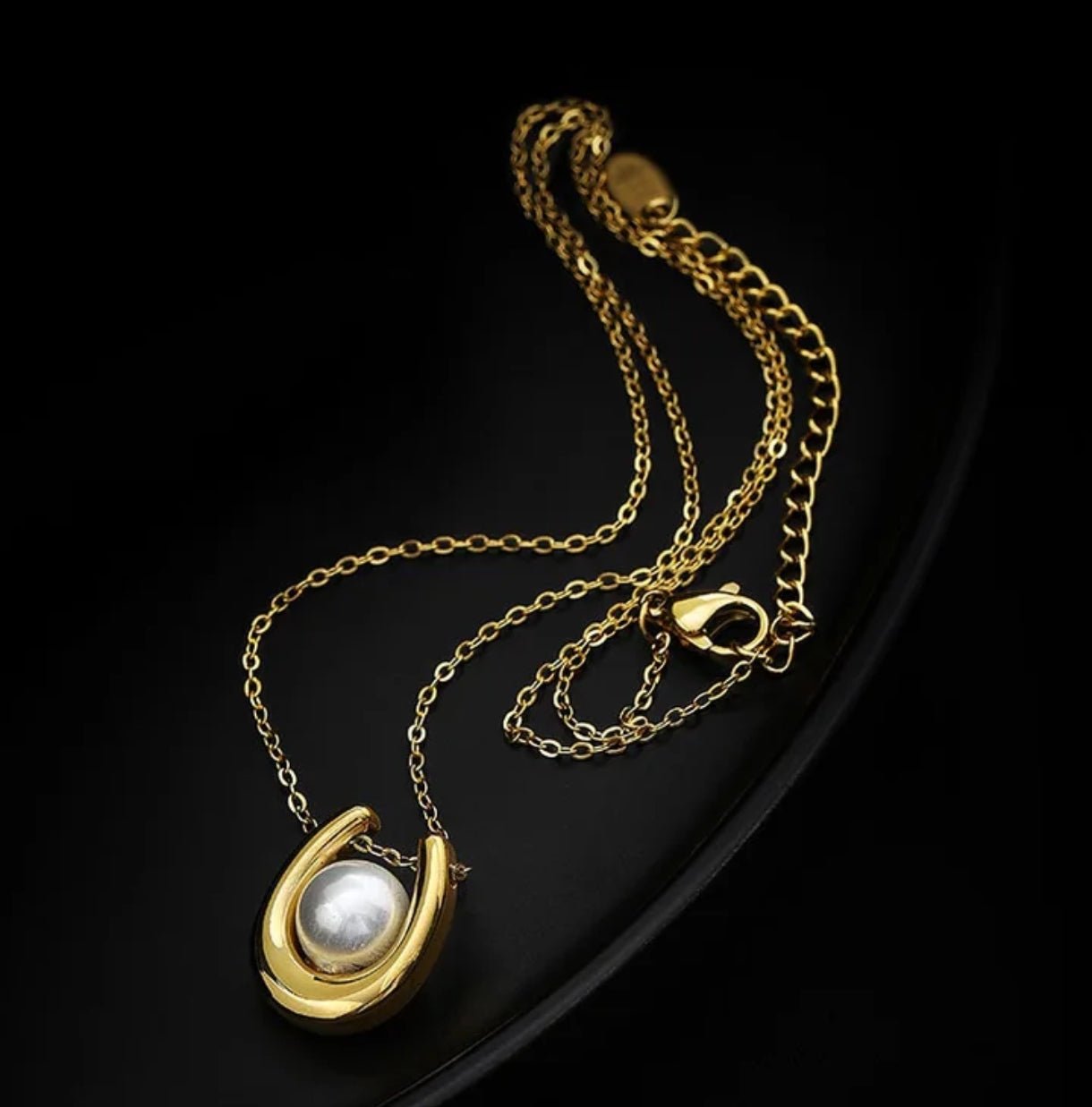 Perle Halskette Goldene Kette - McBiLL Jewelry - Halskette