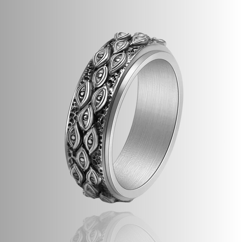 Rotierender Ring Augenform | Titan Edelstahl - McBiLL Jewelry - Ring