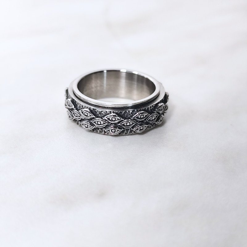 Rotierender Ring Augenform | Titan Edelstahl - McBiLL Jewelry - Ring