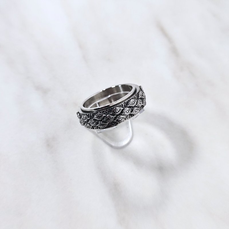 Rotierender Ring Augenform | Titan Edelstahl - McBiLL Jewelry - Ring