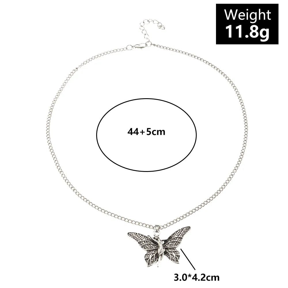 Schmetterling Ängel Halskette Damen Silber - McBiLL Jewelry - Halskette