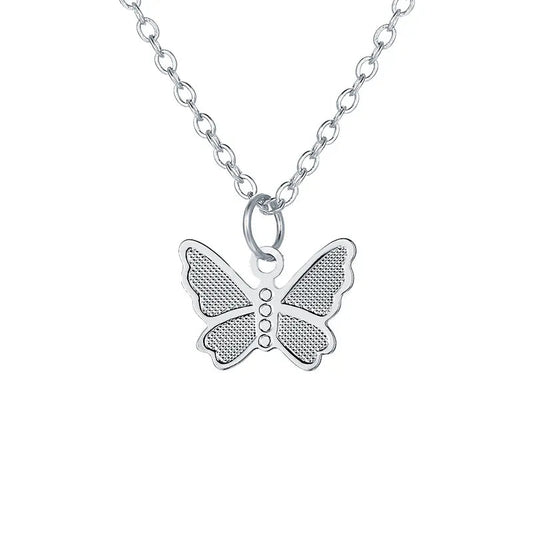 Schmetterling Halskette Damen Silber Farbe - McBiLL Jewelry - Halskette