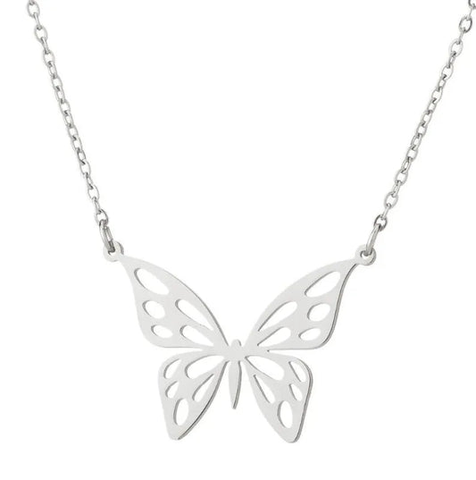 Schmetterling Halskette Damen Titan Stahl - McBiLL Jewelry - Halskette