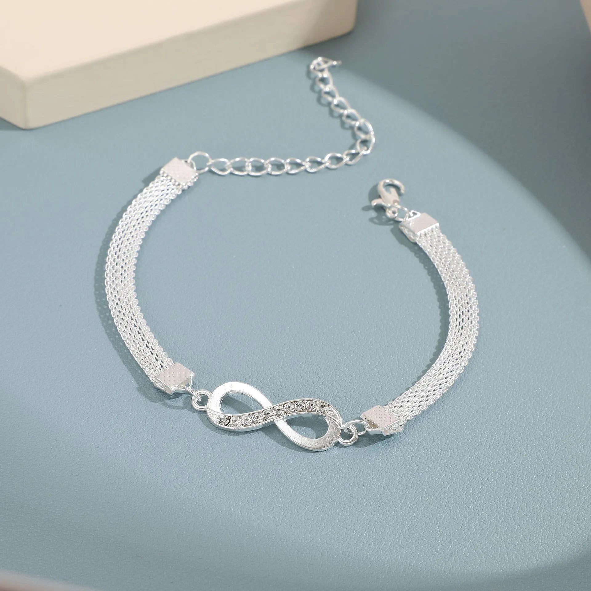 Silberne Fußkette Infinity Unendliche Liebe - McBiLL Jewelry - Fußkette