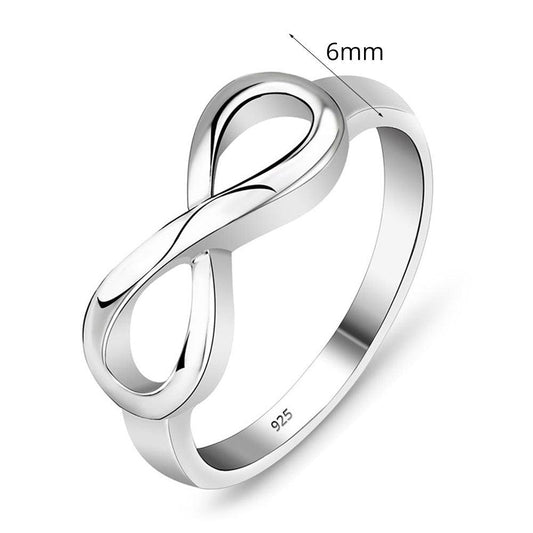 Versilberter Ring INFINITY - Ring | unendliche Liebe - McBiLL Jewelry - Ring