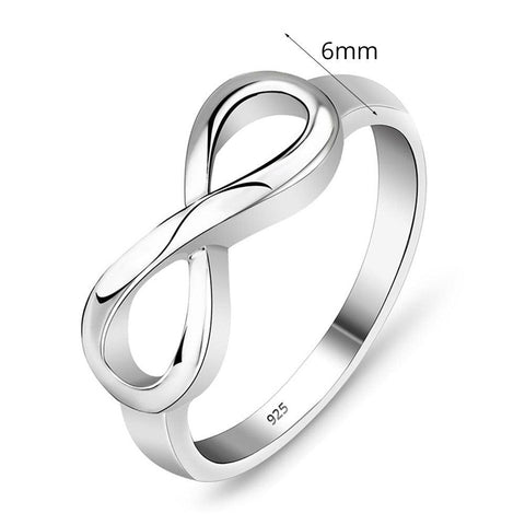 Versilberter Ring INFINITY - Ring | unendliche Liebe - McBiLL Jewelry - Ring