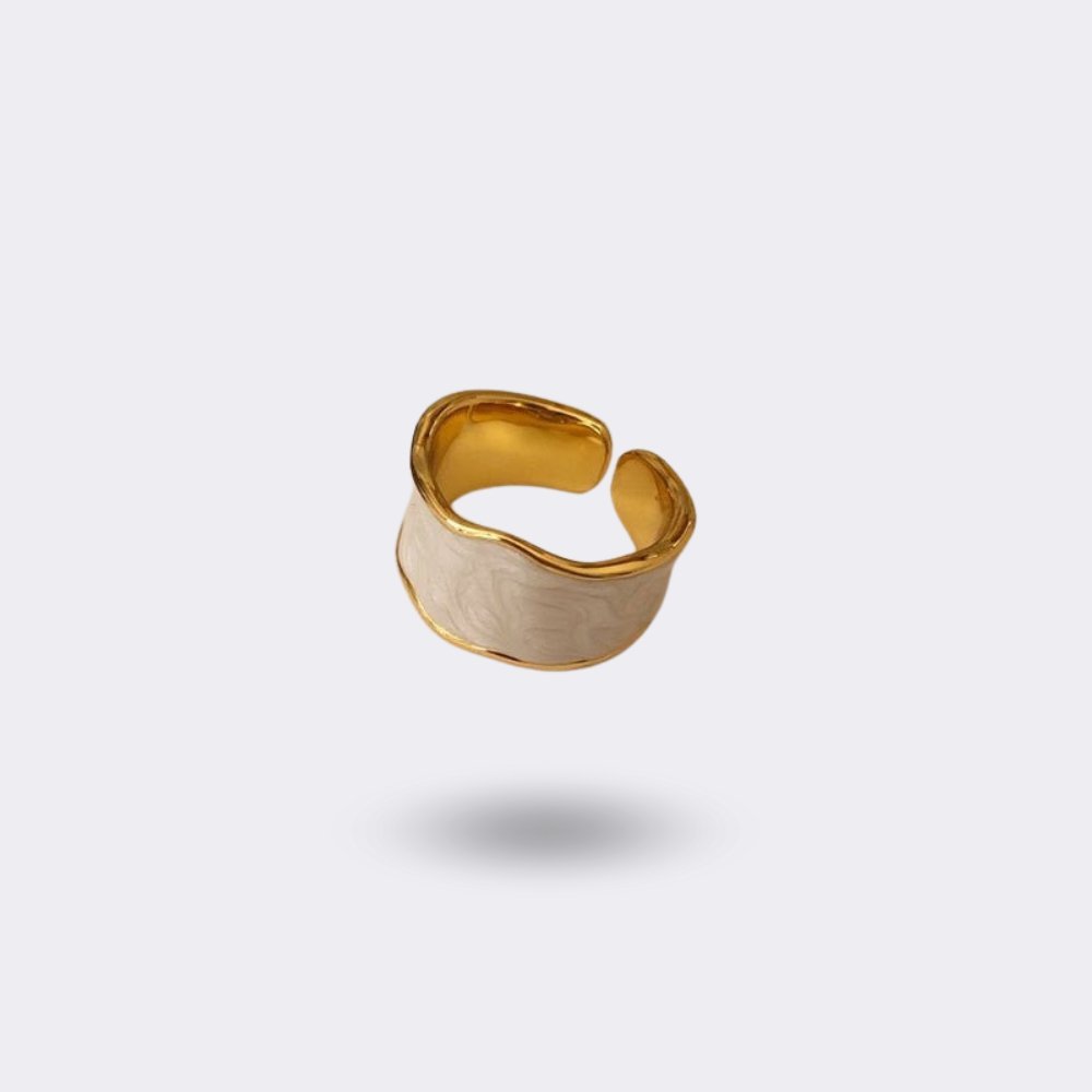 Versilberter Ring verstellbar in Gold - McBiLL Jewelry - Ring